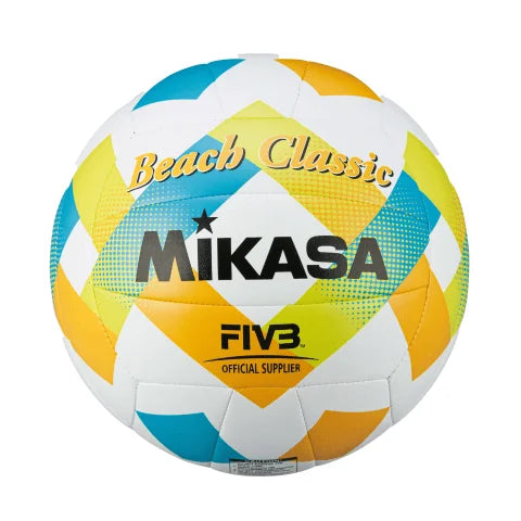 Lopta za odbojku na pijesku MIKASA Žoga Beach Classic – žoga za plažu - žuta modra