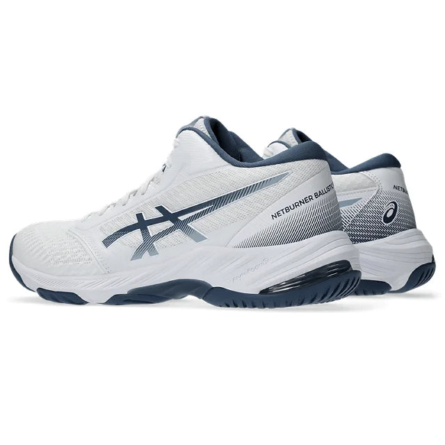 Asics - 1051A074 - NETBURNER BALLISTIC FF MT 3 - 103 - WHITE/VINTAGE INDIGO - muške tenisice 2025