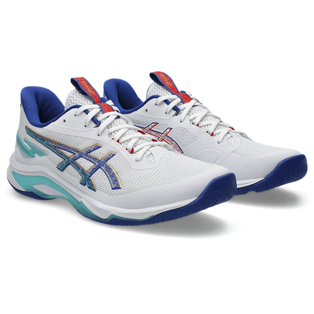 Asics - 1051A088 - NETBURNER BALLISTIC FF 4 - 300 LICHEN ROCK/TRANQUIL TEAL  - muške tenisice 2025