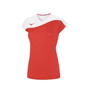 V2EA7203 - AUTHENTIC MYOU TEE - ženski odbojkaški dres - crveno bijeli
