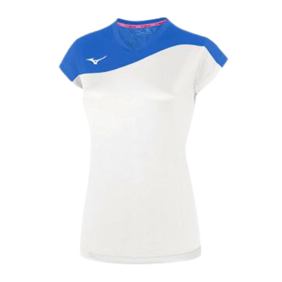 V2EA7203 - AUTHENTIC MYOU TEE - ženski odbojkaški dres - bijelo plava