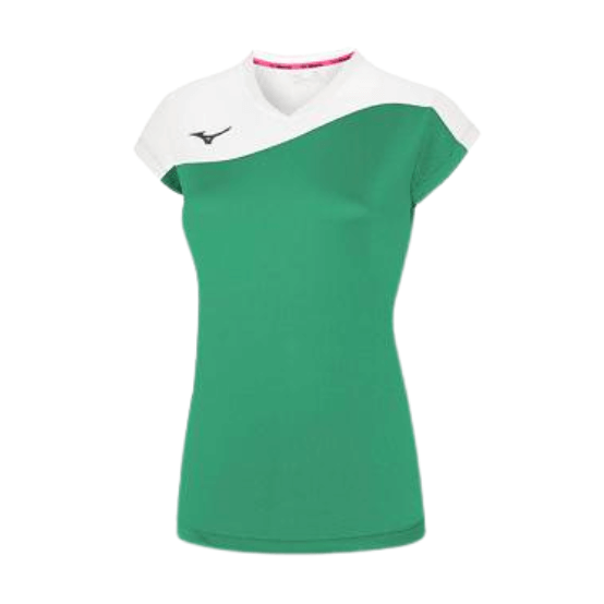 V2EA7203 - AUTHENTIC MYOU TEE - ženski odbojkaški dres - zeleno bijeli