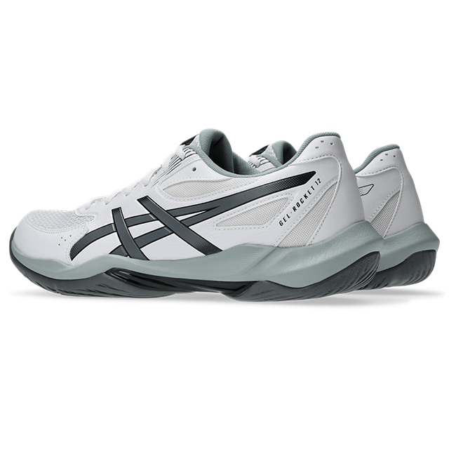 Asics - 1071A116 - GEL-ROCKET 12 - 105 WHITE/STEEL GREY - muške tenisice 2027