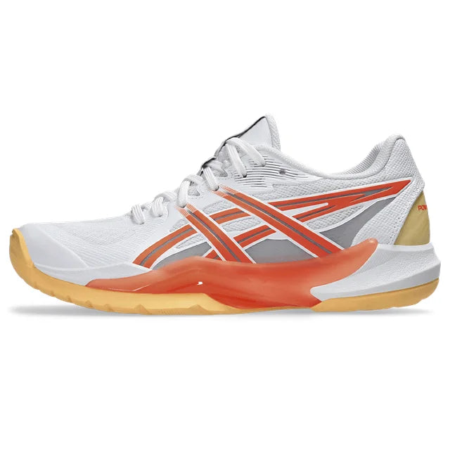 Asics - 1072A104 - POWERBREAK FF - 102 WHITE/VIVID CORAL - ženske tenisice 2025