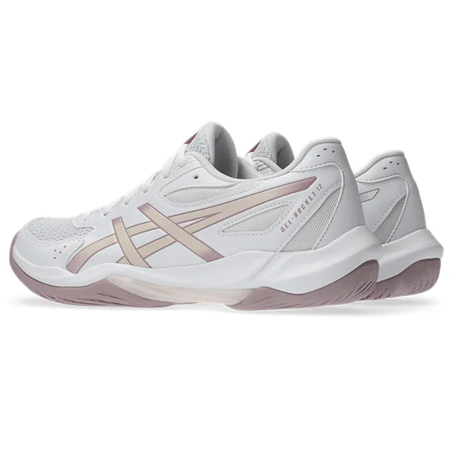 Asics - 1071A116 - GEL-ROCKET 12 - 103 WHITE/PEARL PINK - ženske tenisice 2026