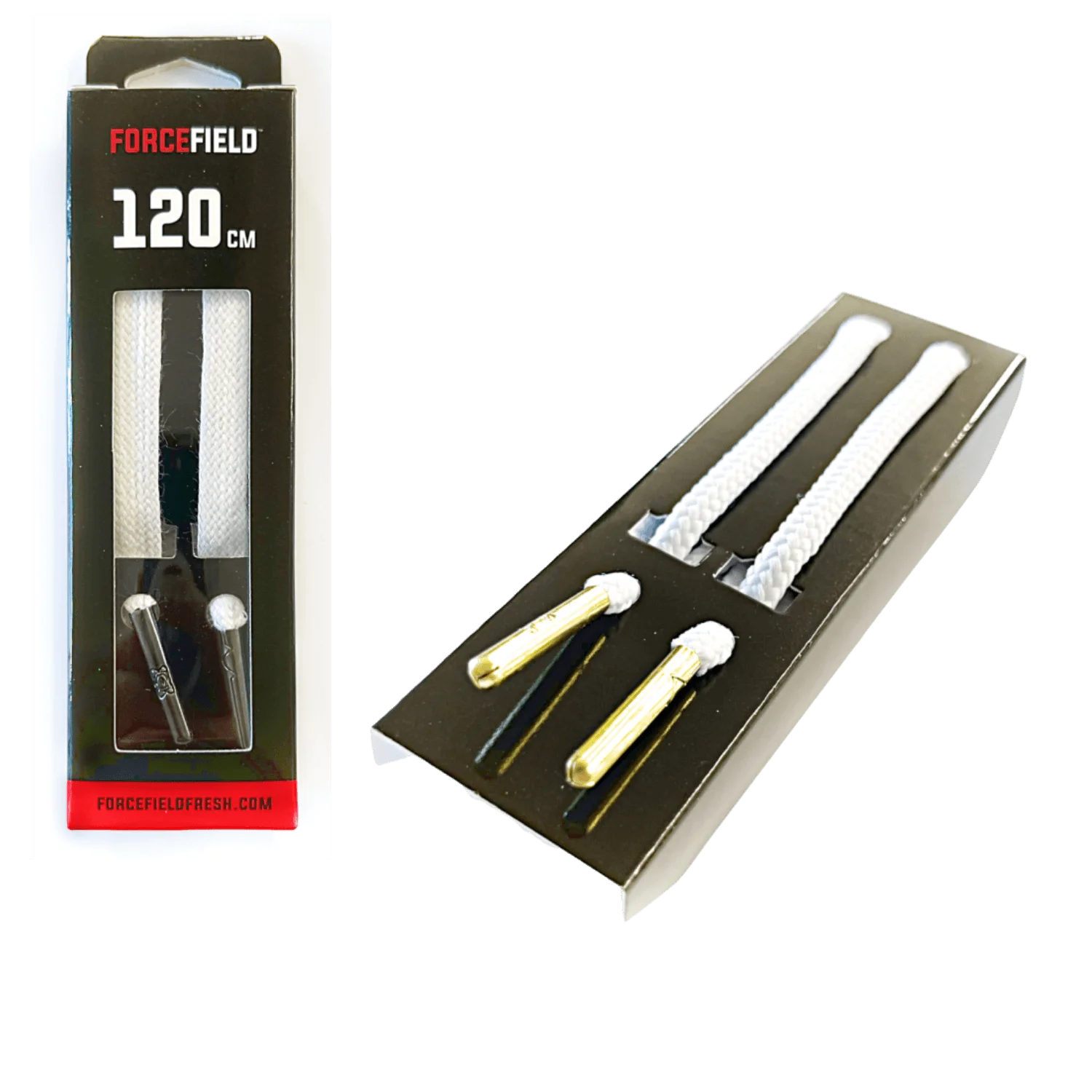 Forcefield Round Laces – okrugle vezice - bjele