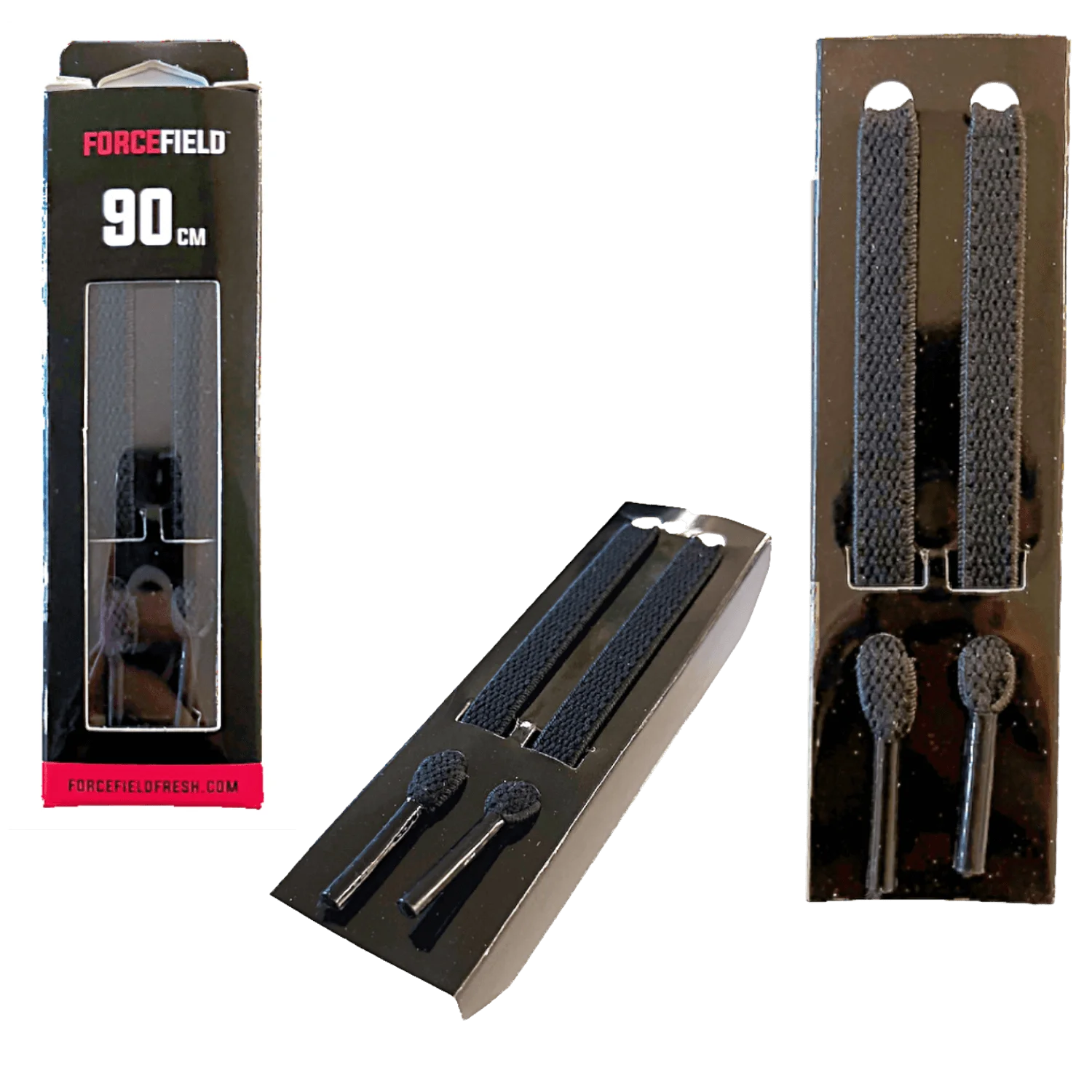 Forcefield Stretch Laces – rastezljive vezice - crne