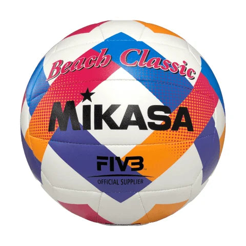 Lopta za odbojku na pijesku MIKASA Žoga Beach Classic – žoga za plažu - crveno plava