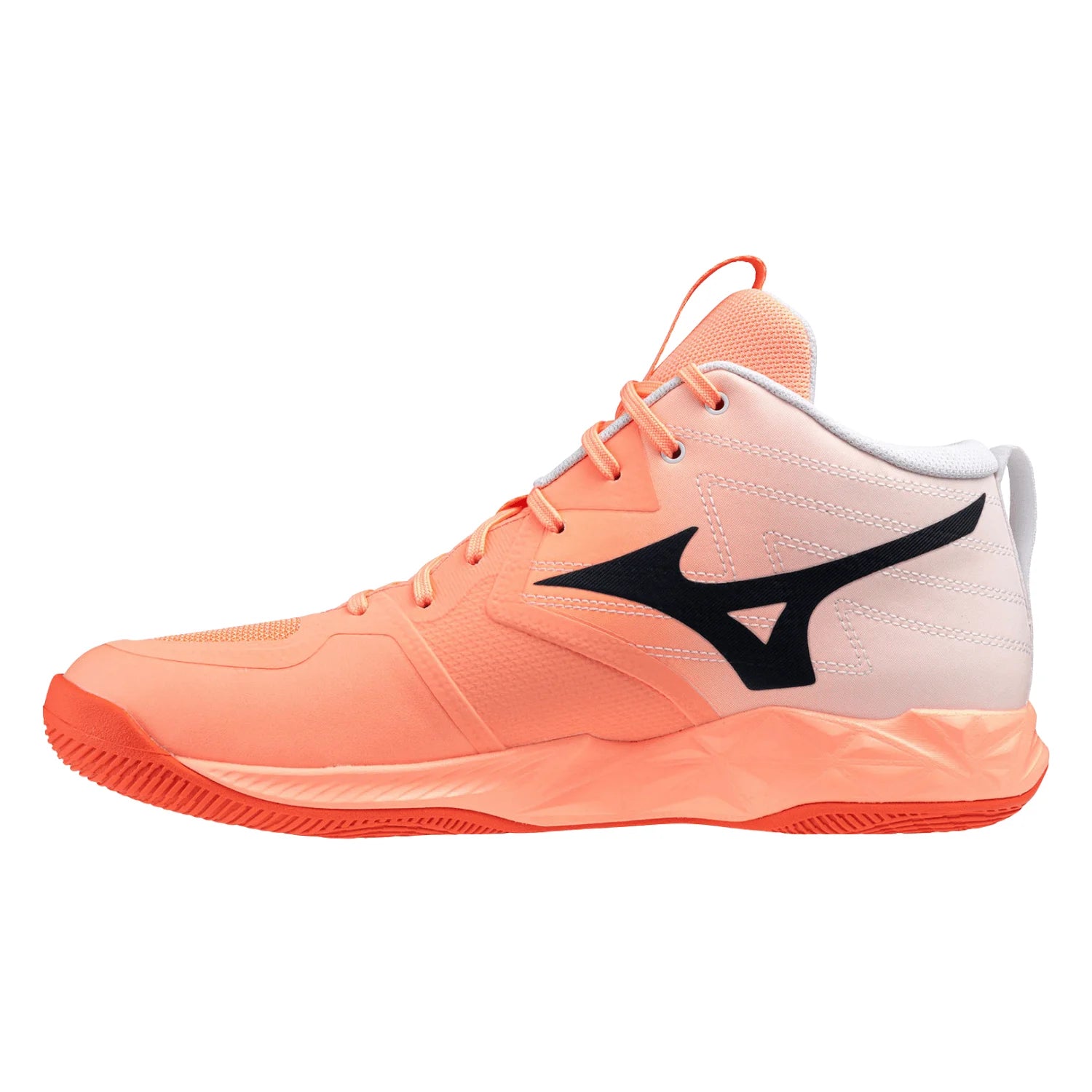 Mizuno - V1GA2545 - WAVE MOMENTUM PRO MID - FLAMINGO CORAL/LAVA ORANGE/WHITE - unisex tenisice 2027