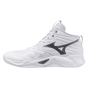 Mizuno - V1GA2545 - WAVE MOMENTUM PRO MID - WHITE/METALLIC GRAY/BLACK - unisex tenisice 2027