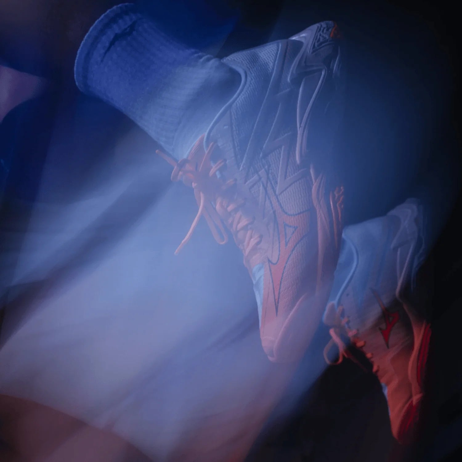 Mizuno - V1GA2600 - WAVE LIGHTNING ELITE - FLAMINGO CORAL/LAVA ORANGE/WHITE - unisex tenisice 2027