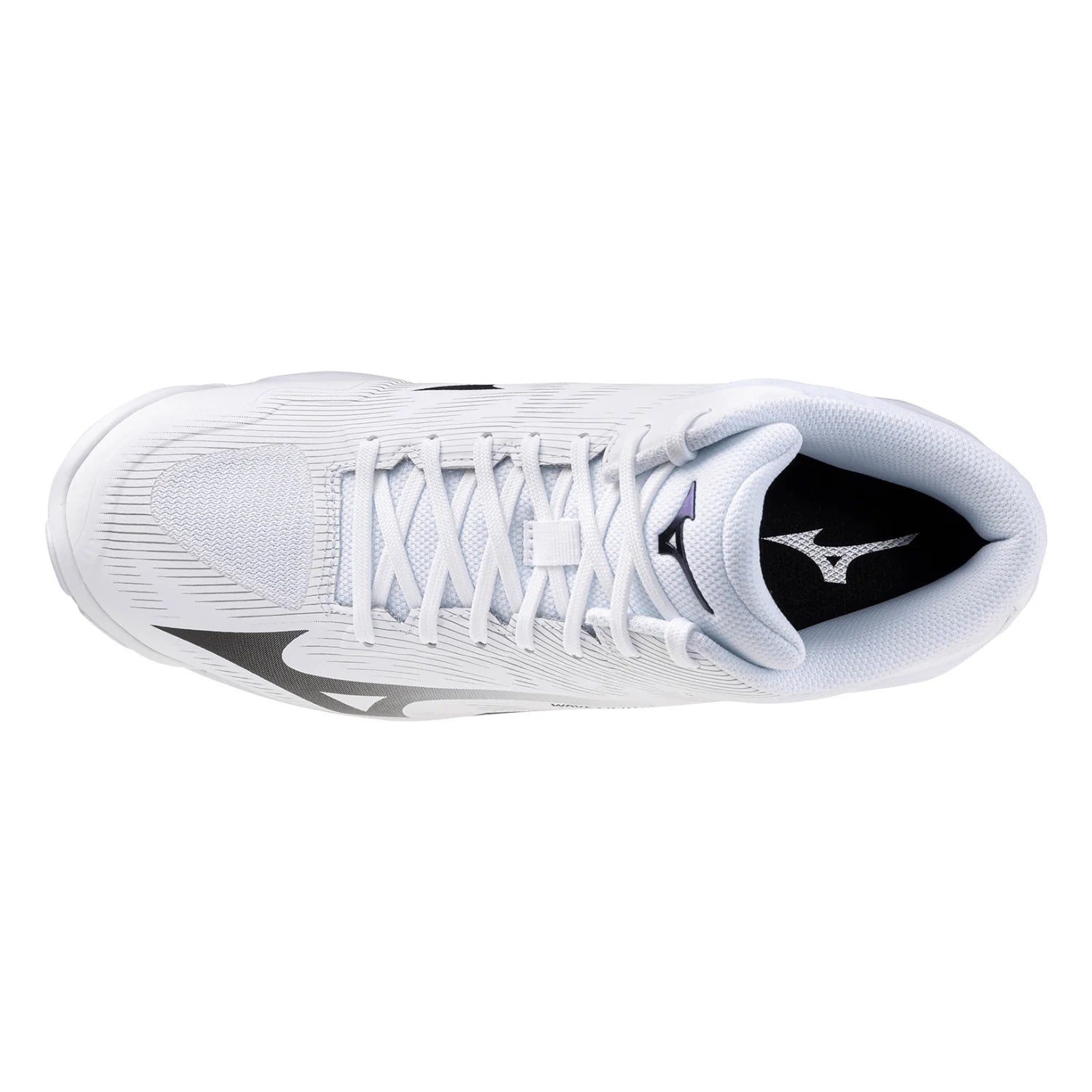 Mizuno - V1GA2665 - WAVE LIGHTNING PRO MID -WHITE/BLACK/ULTIMATE GRAY  - unisex tenisice 2027