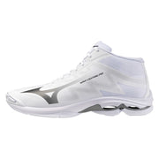 Mizuno - V1GA2665 - WAVE LIGHTNING PRO MID -WHITE/BLACK/ULTIMATE GRAY  - unisex tenisice 2027