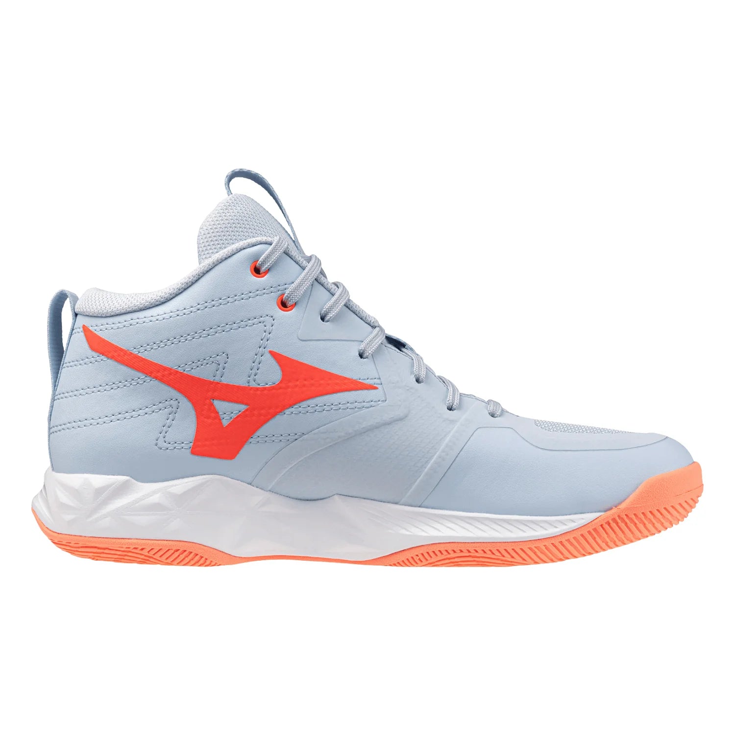 Mizuno - V1GC2545 - WAVE MOMENTUM PRO MID - BLUE FINCH/LAVA ORANGE/FLAMINGO CORAL - ženske tenisice 2027