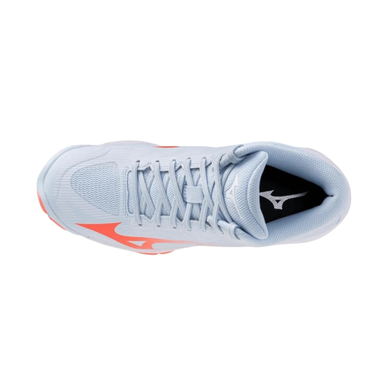 Mizuno - V1GC2665 - WAVE LIGHTNING PRO MID - BLUE FINCH/LAVA ORANGE/FLAMINGO CORAL- ženske tenisice 2027