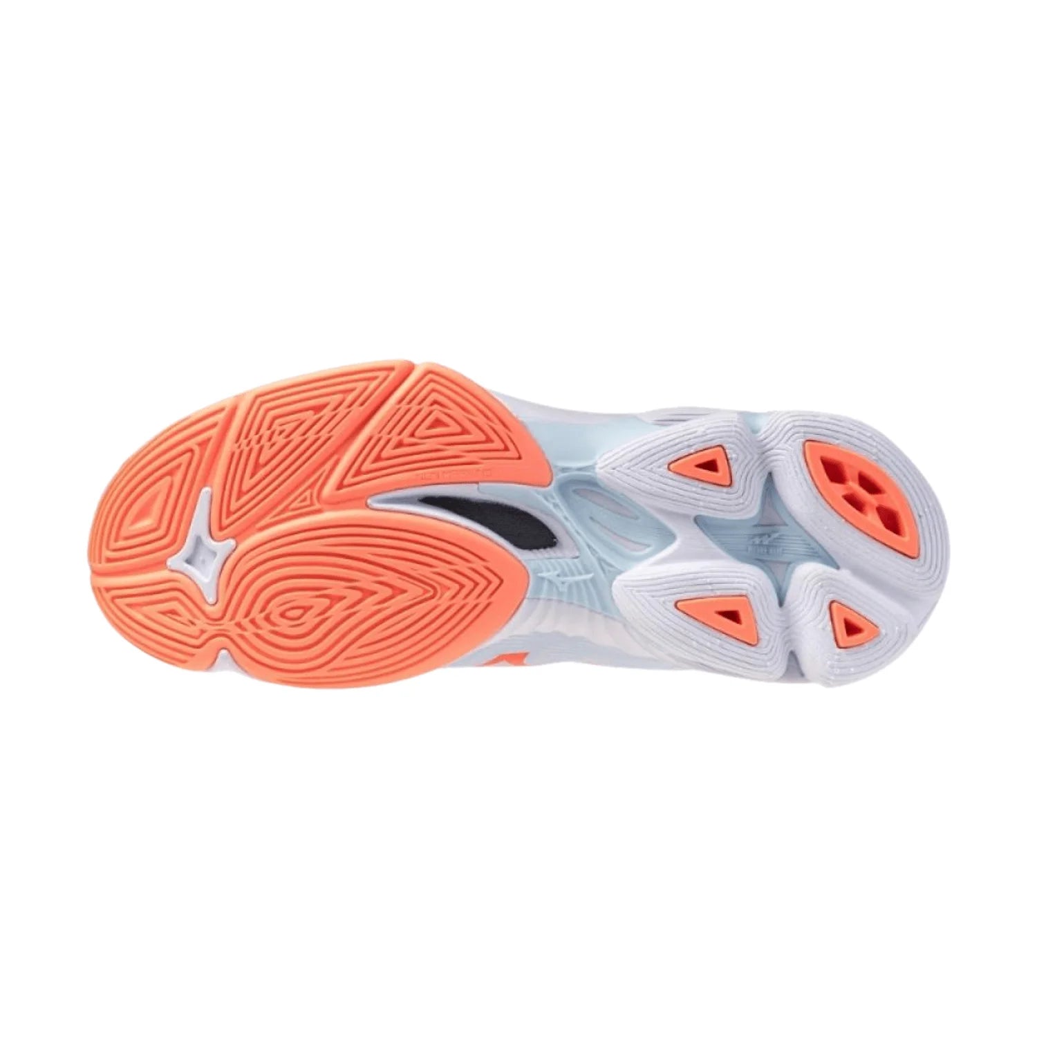 Mizuno - V1GC2665 - WAVE LIGHTNING PRO MID - BLUE FINCH/LAVA ORANGE/FLAMINGO CORAL- ženske tenisice 2027