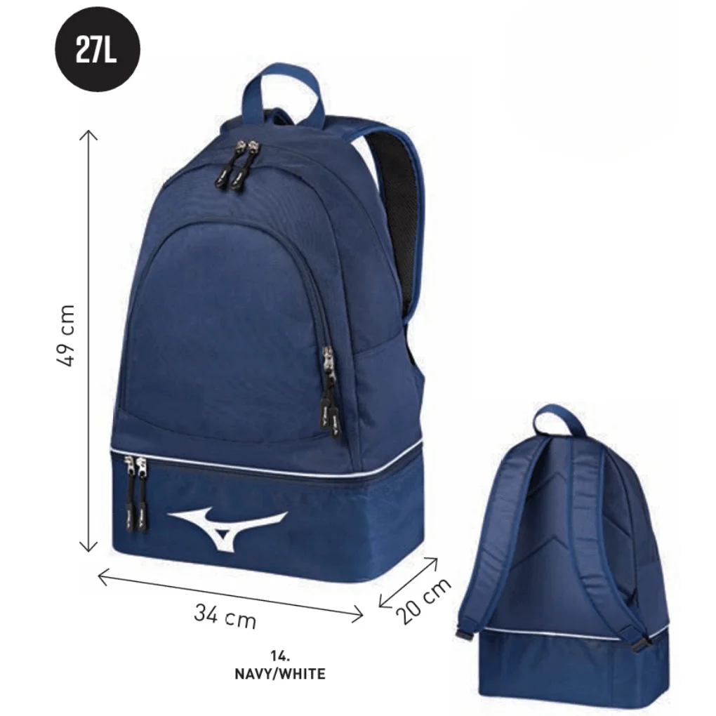 Ruksak Mizuno Backpack 33EY7W93P tamno plavi