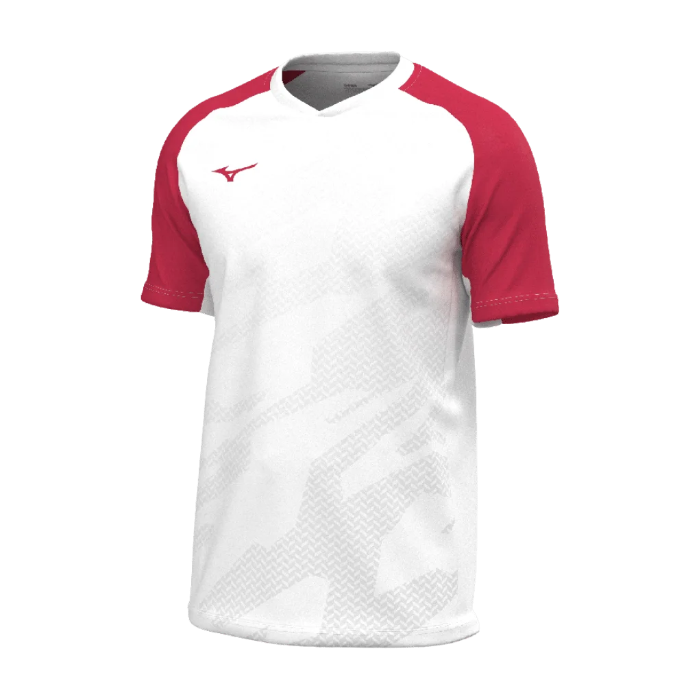 Mizuno – V2EAC510 – Game Shirt Meisaigara (muška majica) – White/Red (bijela/crvena)
