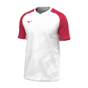 Mizuno – V2EAC510 – Game Shirt Meisaigara (muška majica) – White/Red (bijela/crvena)