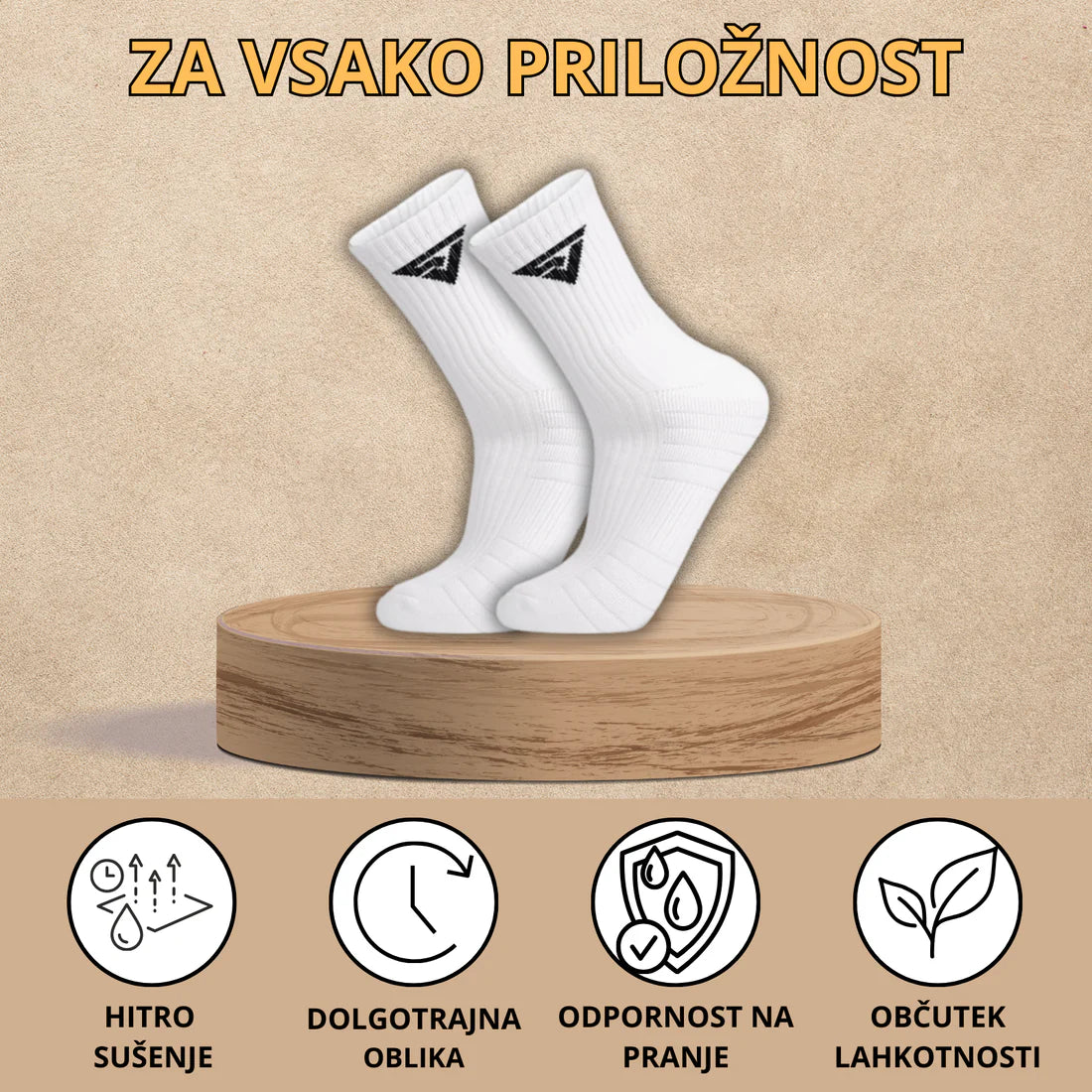 + Adrenalina - 2300 Best - kratke čarape - bijele
