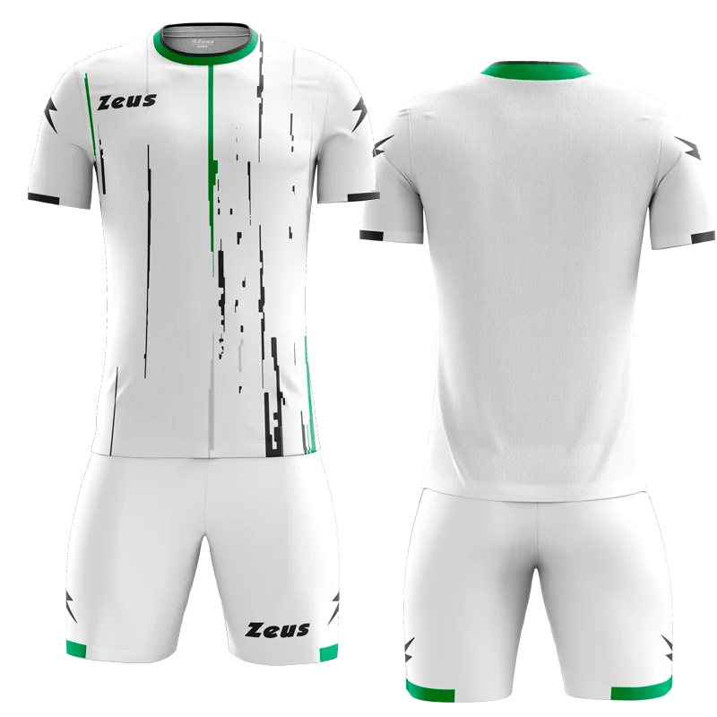 K/BOLTWHIT - Zeus BOLT WHITE SET - muški dres - Bijelo - Zeleno - Crno