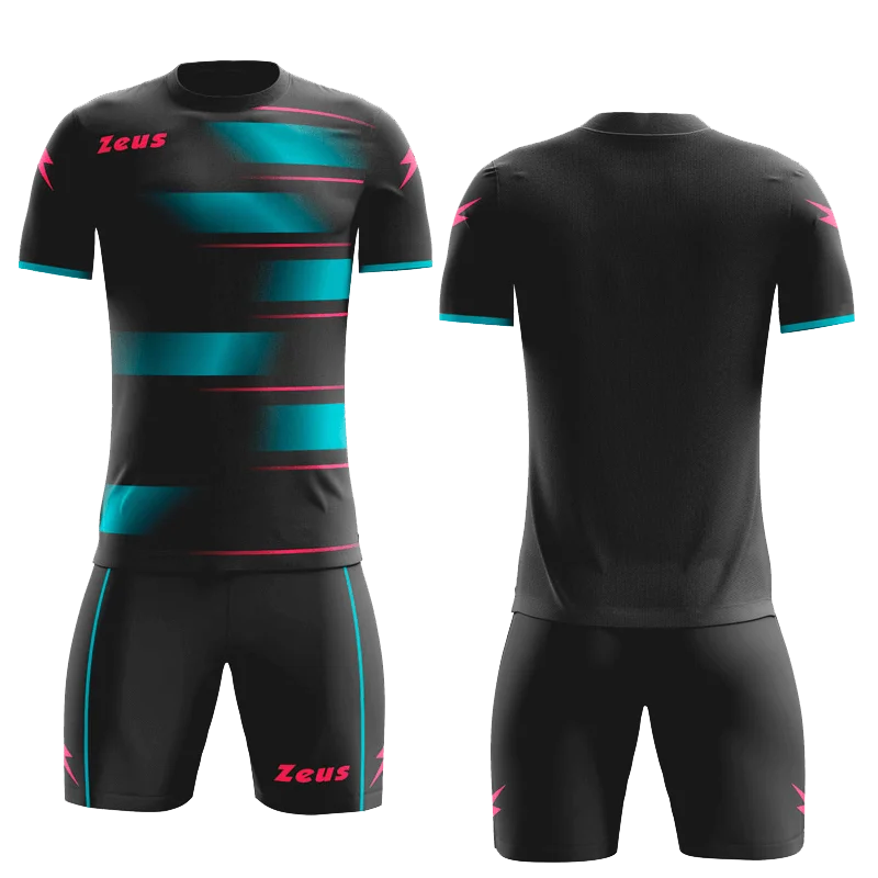 K/KOSMO - Zeus SET KOSMO - muški dres - Crno plava - Aqua - Fuchsia