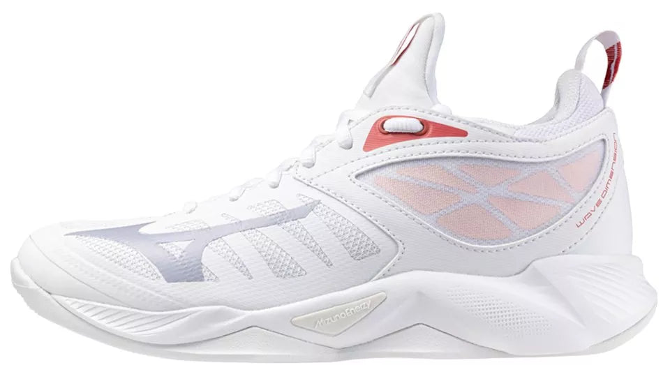 Mizuno - V1GC2240 - Wave Dimension - 25 - NARANČASTA/BIJELA - niske ženske cipele 2025