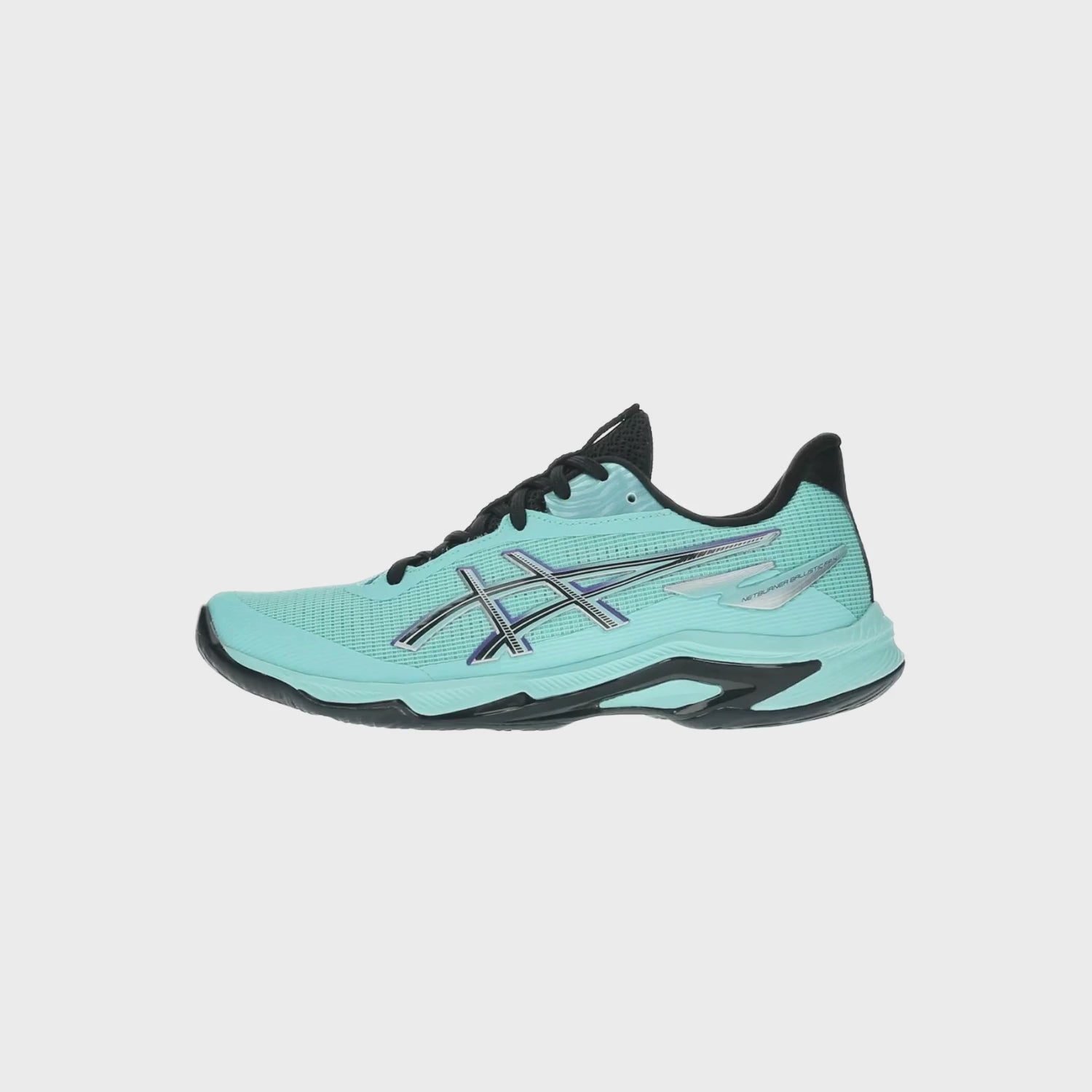 Prenesi videozapis: Asics - 1052A094 - NETBURNER BALLISTIC FF 4 - 400 ILLUMINATE MINT/BLACK - ženske tenisice 2025